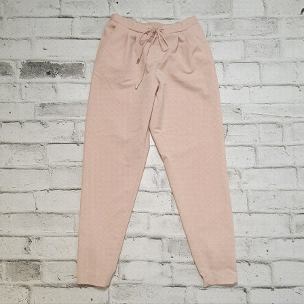Blush Pink Jogger Pants Drawstring Lounge Casual XS